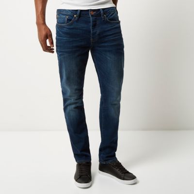 Dark blue wash Seth slim fit jeans